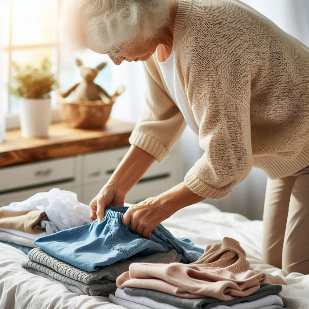 woman-trying-to-fold-clothes